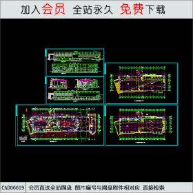 中海会所建筑施工图CAD