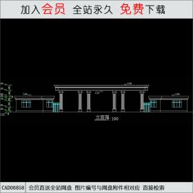 现代风格大门CAD