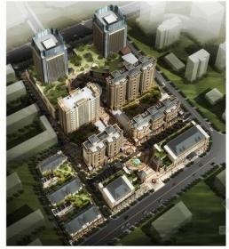 [内蒙古]现代风格住宅区规划及商业广场设计方案文本（含...