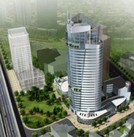 [上海]27层玻璃幕墙办公楼建筑设计方案文本（含cad ppt...