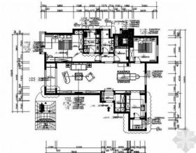 [原创]知名上市设计公司设计美式梦幻四居室家居施工图（...