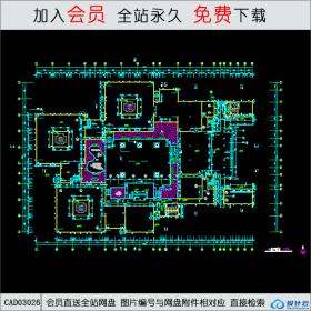 文化娱乐中心平面图CAD