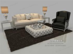 现代风格沙发组合3Dmax模型 (15)
