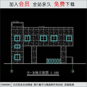 现代风格大门CAD