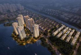[江苏]现代湖景高层豪宅别墅叠拼建筑文本