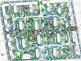 [杭州]现代简约集中式居住区景观规划方案