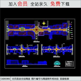 步行街设计规划图CAD