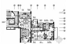 四居140平米英式样板房施工图