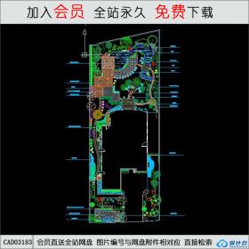 高档别墅庭院设计CAD