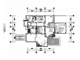[石家庄]北美风格酒店式公寓室内CAD设计施工图