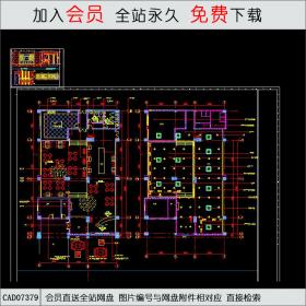 西式餐厅平面布置图CAD