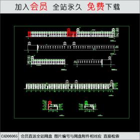 商业步行街施工图CAD