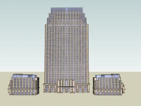 SU03309高层办公楼，新古典主义风格，33层
