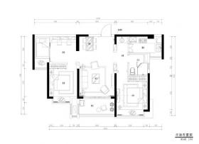 地中海风格三居室全套施工图设计（附效果图+3D模型）