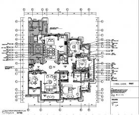 [河北]简约欧式9号楼设计样板房设计施工图（附效果图）