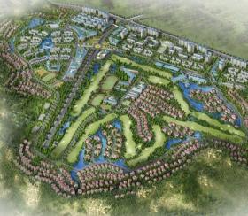 [浙江温州]泊岙山某山庄高尔夫别墅规划及建筑方案文本（...
