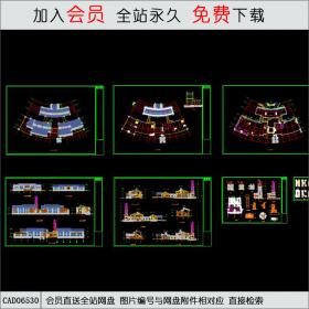 香洲半岛会所A栋施工图CAD