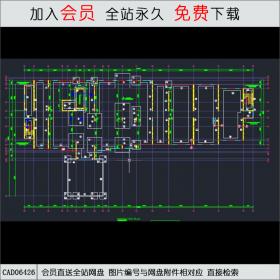 5层的美国宾馆结构图CAD