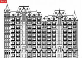 某十一层欧式住宅楼建筑方案图