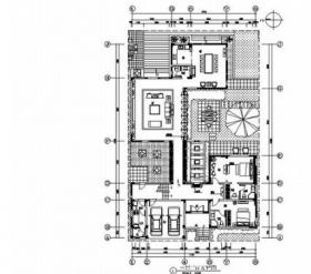 [江苏]低密度住宅小区独栋新中式两层别墅装修施工图