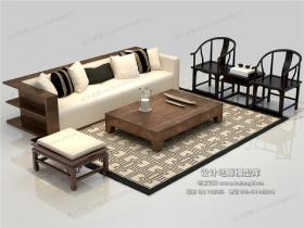 中式风格沙发组合3Dmax模型 (18)