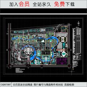 河南理工大学总平面图CAD