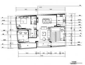 [福建]现代简约三居室套房住宅设计施工图（附效果图）