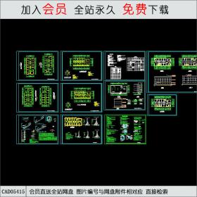 CAD05415青年单身公寓建筑施工图.dwgCAD