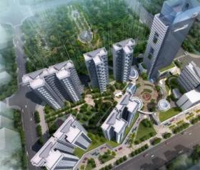 [广东]现代风格办公及住宅地块规划设计方案文本