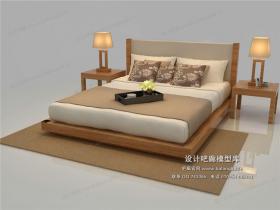 中式模床3Dmax模型 (11)