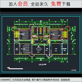 某小学教学楼平面施工图CAD