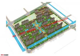NO00816居住住宅区小区规划方案设计cad总图ppt文本jpg导出图片