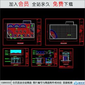 酒吧平面施工图CAD