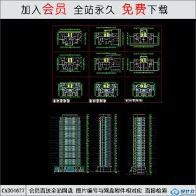 CAD04677地块平立剖CAD