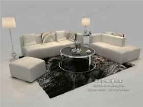 现代风格沙发组合3Dmax模型 (43)