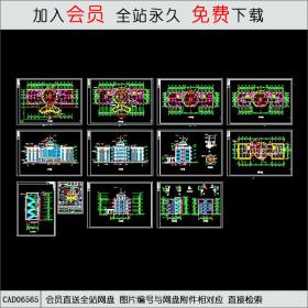 住宅小区会所施工图CAD