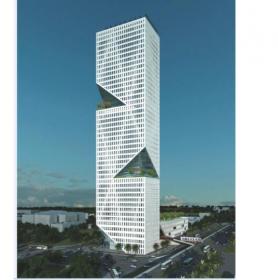 超高层现代风格深大地铁办公楼建筑设计方案文本