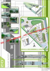 NO00042青少年宫建筑方案毕业课程设计su模型+cad图纸平立剖