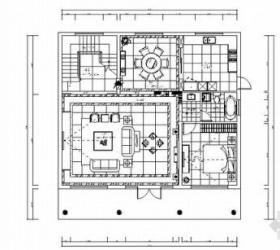 某自建牌楼别墅现代中式风格室内装修图（含效果）