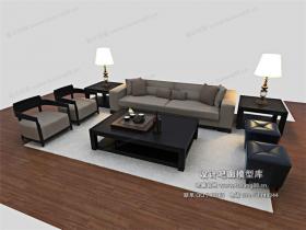 中式风格沙发组合3Dmax模型 (35)