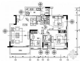 [广东]佛山某高档小区F1户型三居室装修图