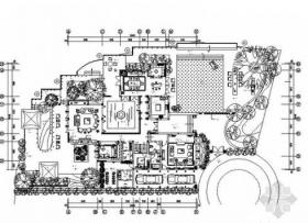 [上海]欧式复古生态园融景别墅室内装修CAD施工图（含效...
