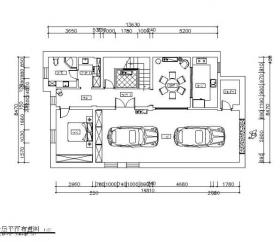 欧式风格别墅设计CAD施工图（含效果图）