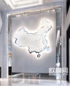 2009 中国地图灯槽
