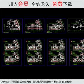 时代广场平面建筑图CAD