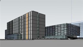 NO00763 办公楼设计方案模型/max/CAD总图平立剖
