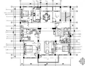 某四居室样板房装修施工图