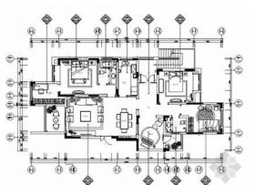 [重庆]精品新古典叠层别墅样板房施工图（含效果）