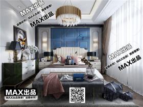 现代卧室3Dmax模型 (2)