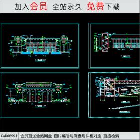 大学礼堂建筑施工图CAD